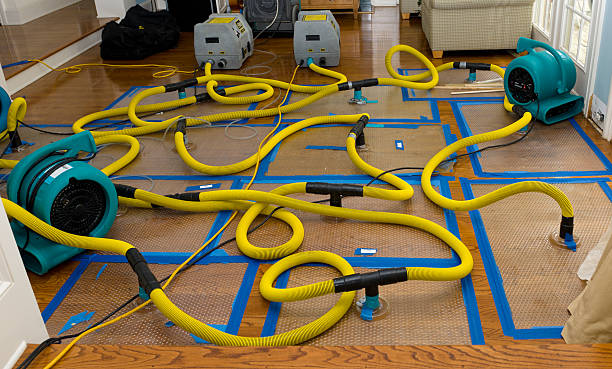 Professional Water Damage Restoration technician working in Concord, NC